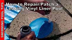 How to repair a hole in a pool liner
