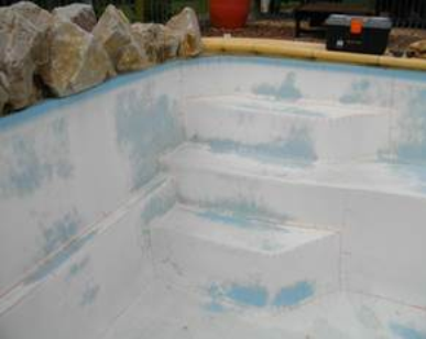 pool liner fading