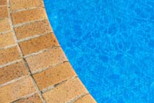 Close up of WaterMark Solar Pool Cover